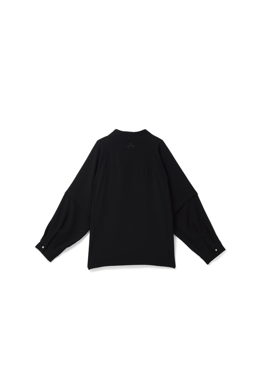 NO COLLAR UNIFORM SHIRT (Black)