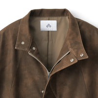 ARC JACKET (Brown Faux Leather)