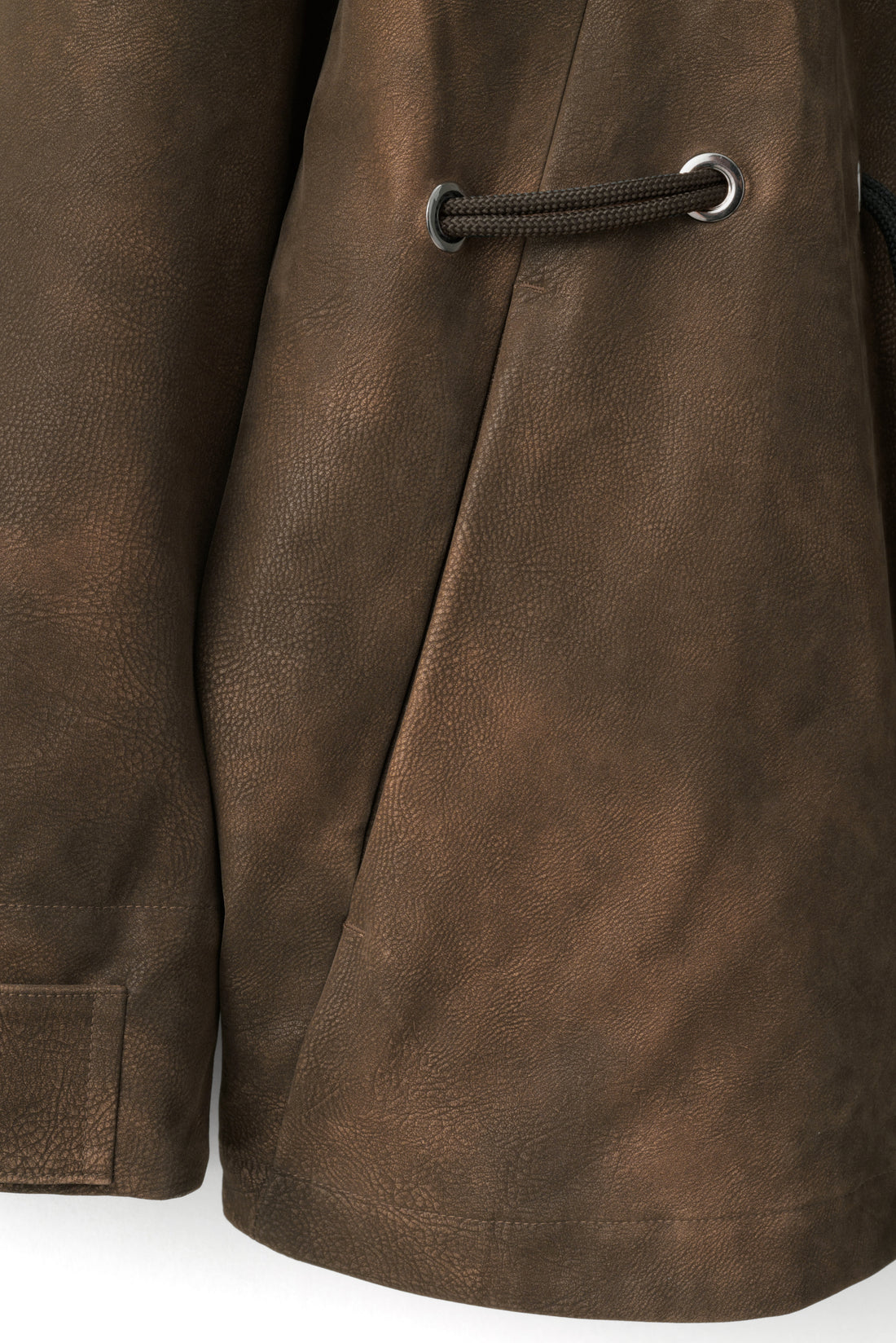 ARC JACKET (Brown Faux Leather)