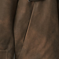 ARC JACKET (Brown Faux Leather)