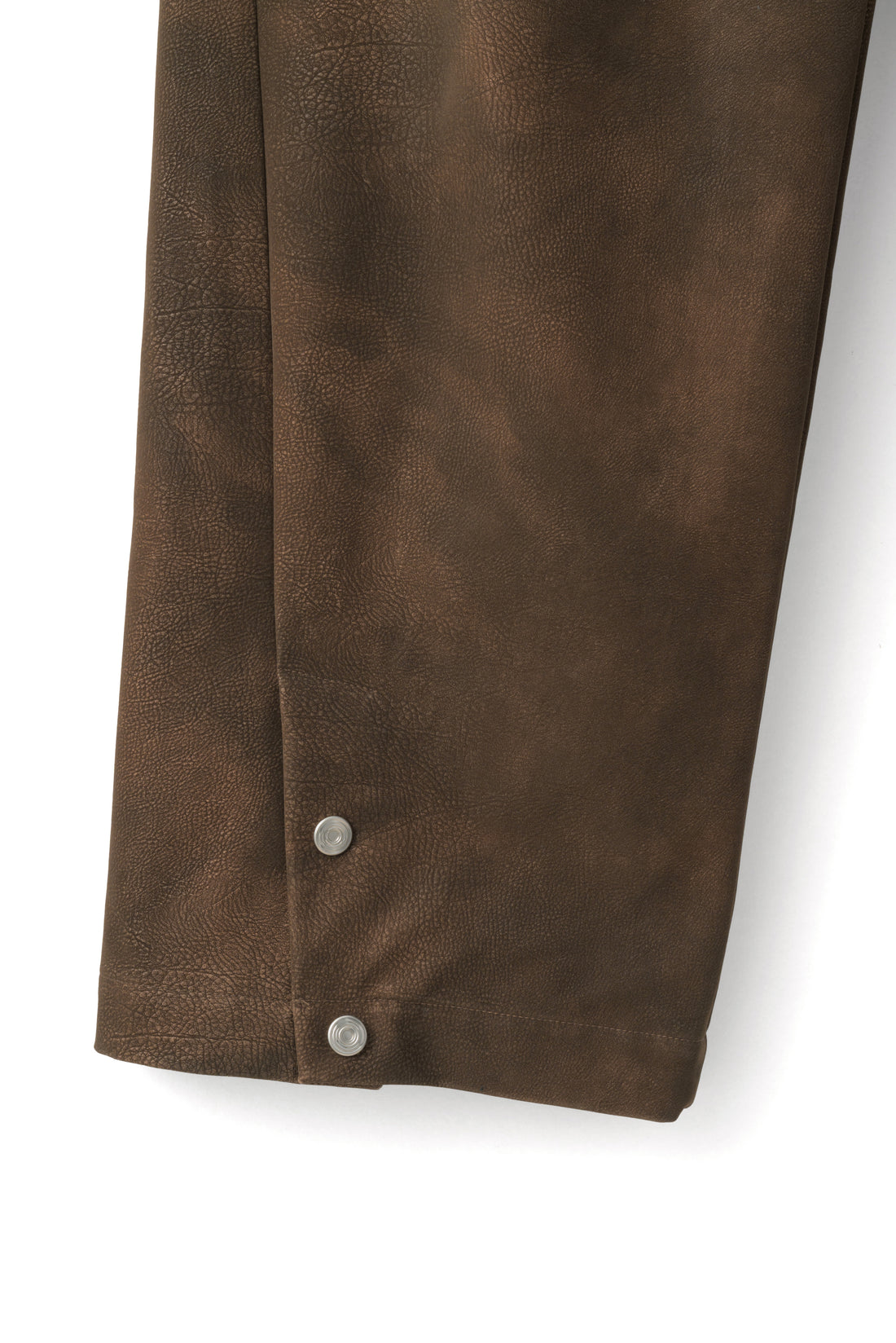 ARC TROUSERS (Brown Faux Leather)