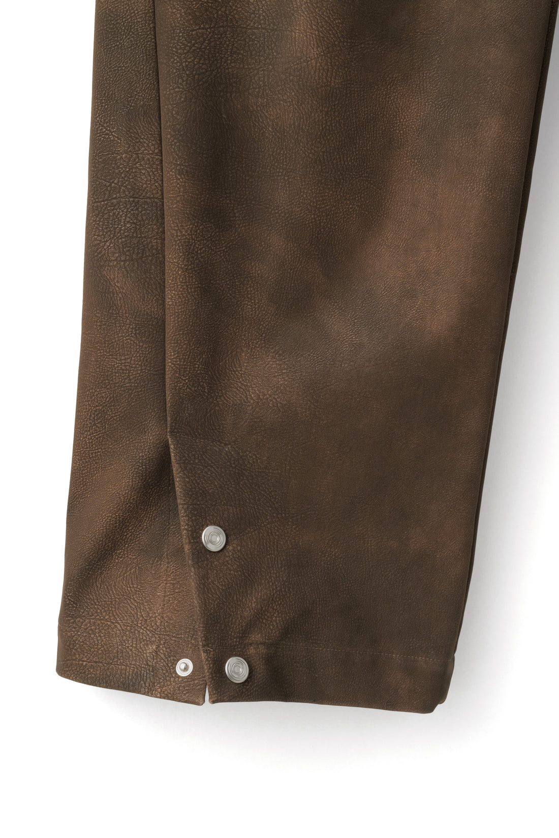 ARC TROUSERS (Brown Faux Leather)