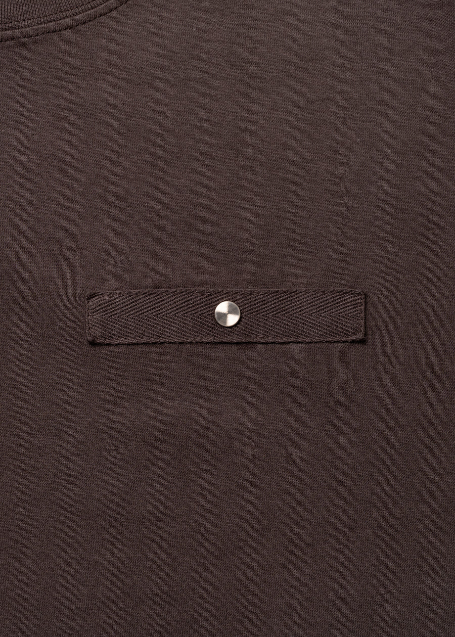 COTTON DYED T-SHIRT (Brown)