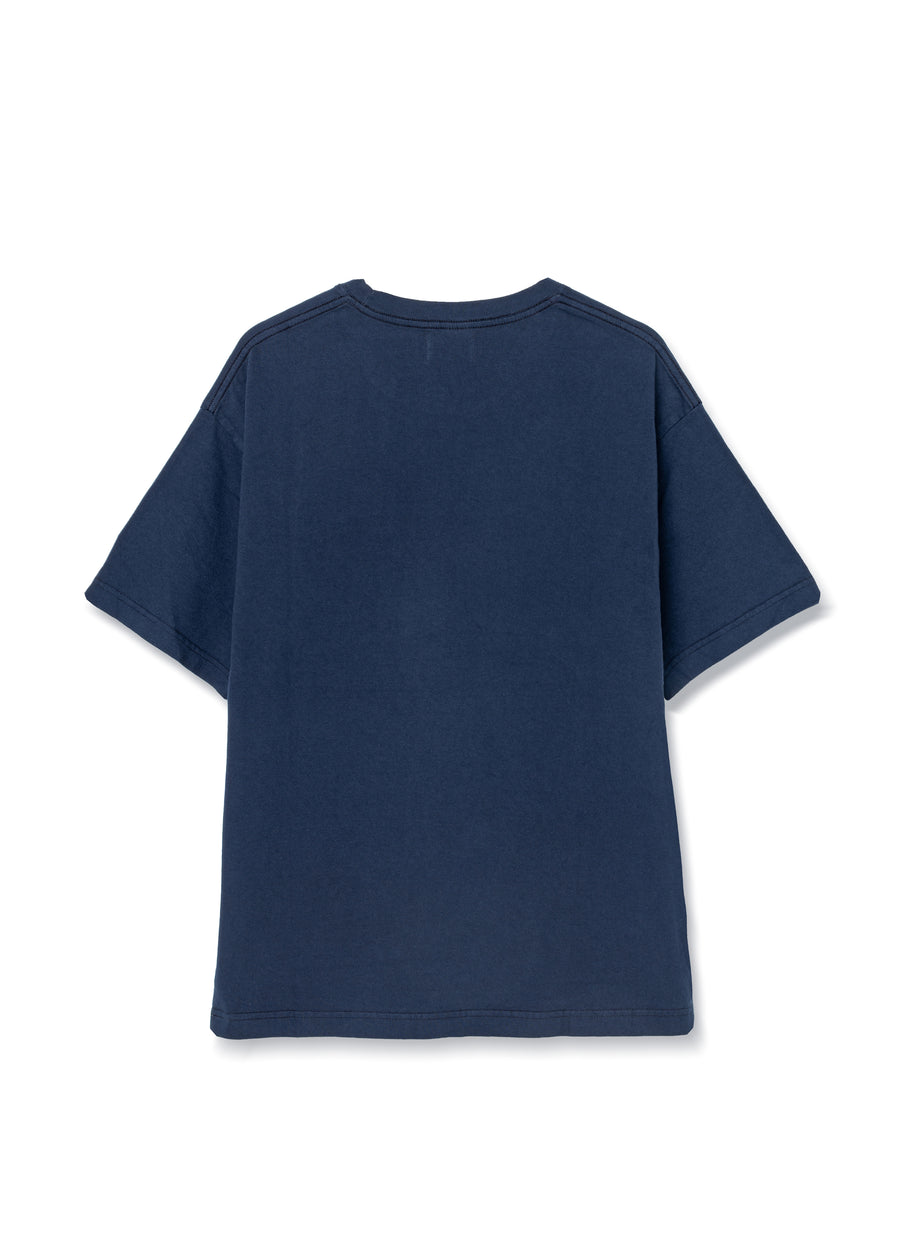 COTTON DYED T-SHIRT (Navy)