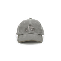 WASHED TRIMMED CAP (GRAY)