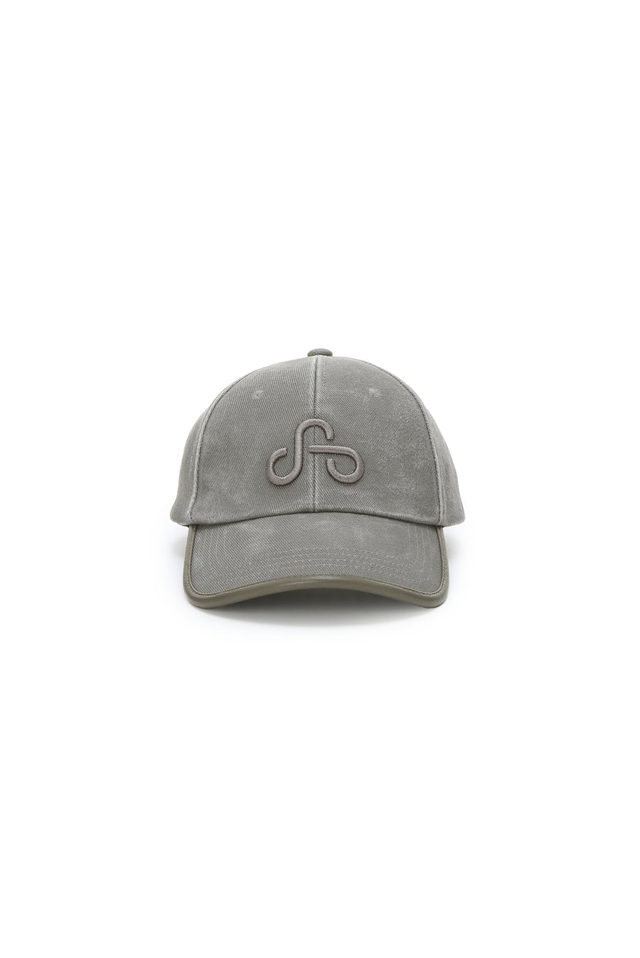 WASHED TRIMMED CAP (GRAY)