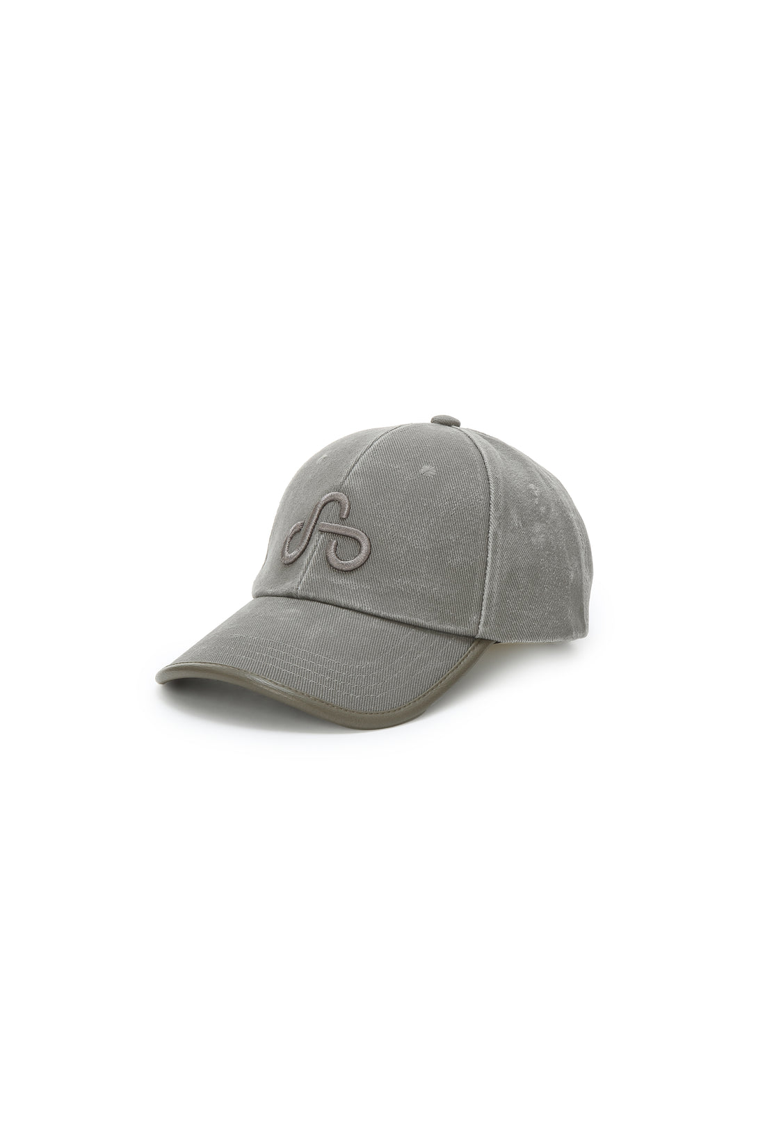 WASHED TRIMMED CAP (GRAY)