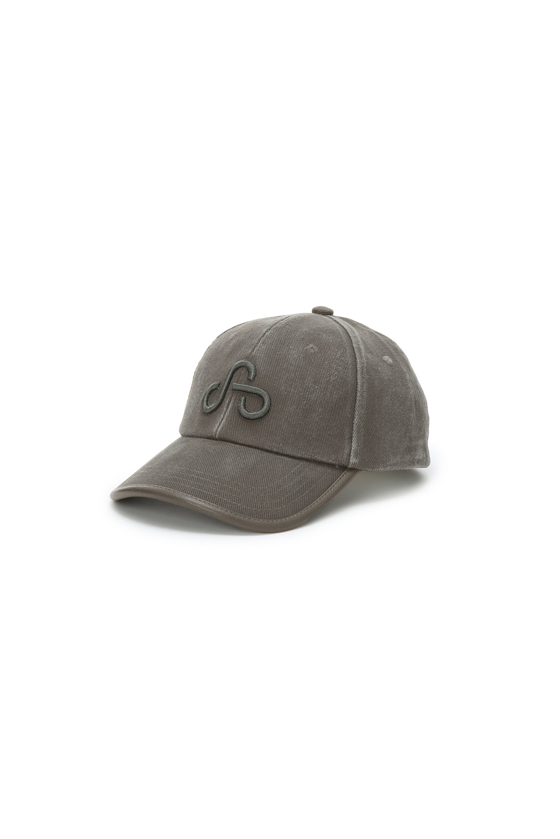 WASHED TRIMMED CAP (DARK GRAY)