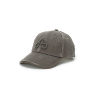 WASHED TRIMMED CAP (DARK GRAY)