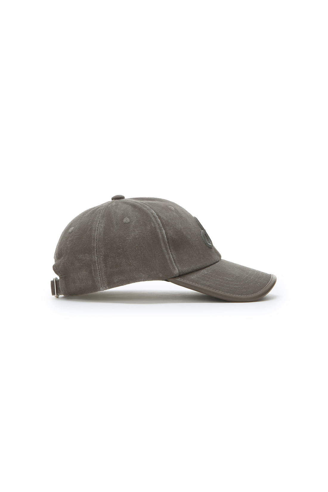 WASHED TRIMMED CAP (DARK GRAY)