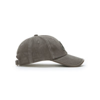 WASHED TRIMMED CAP (DARK GRAY)