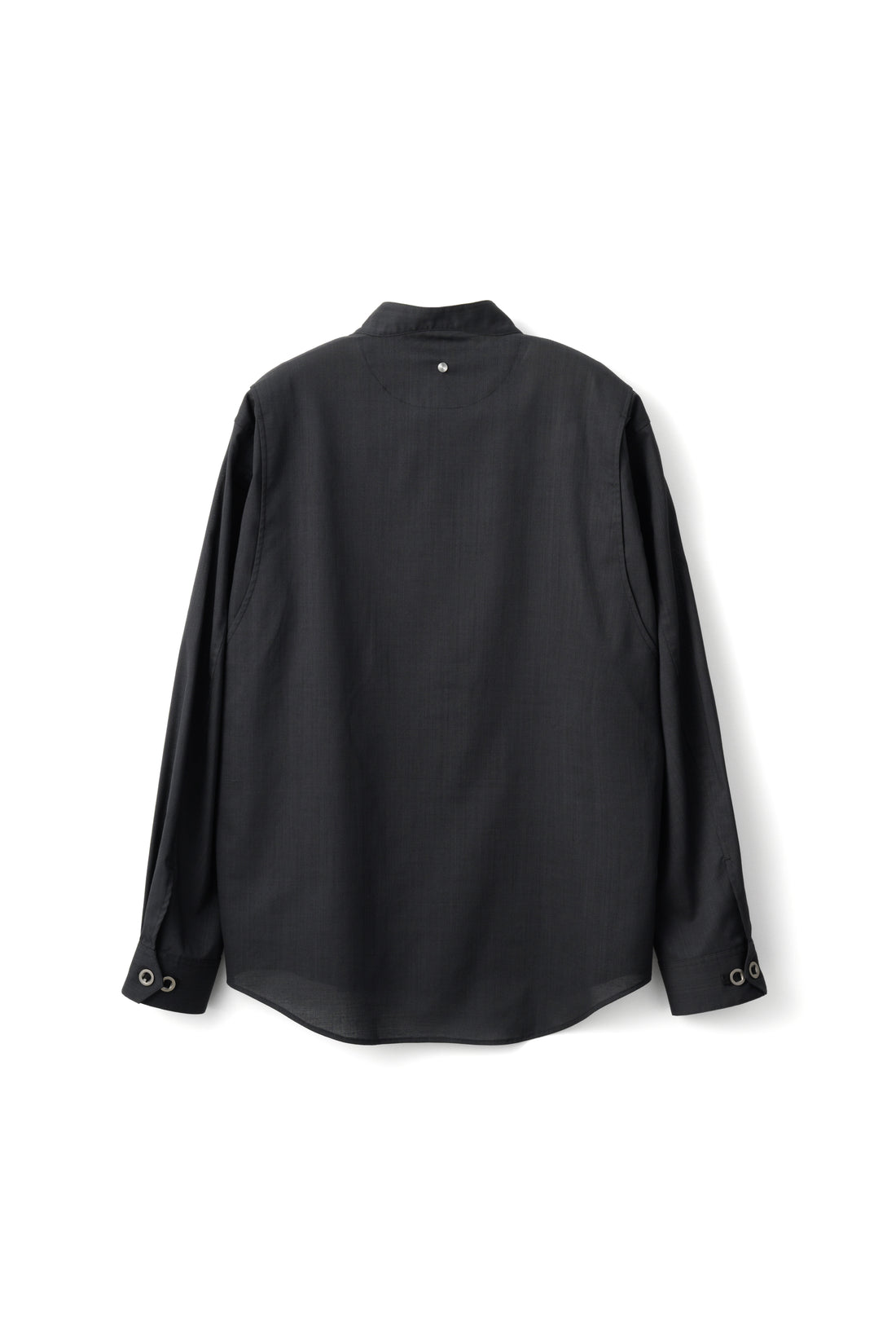 LOOP BUTTON PULLOVER SHIRT (Black)