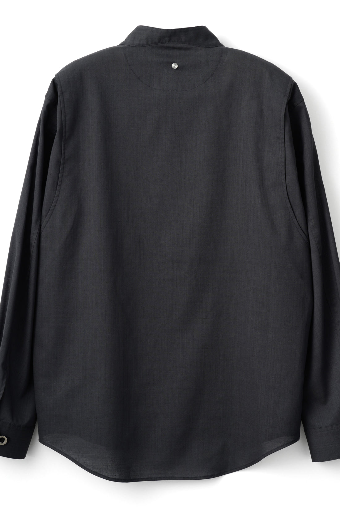 LOOP BUTTON PULLOVER SHIRT (Black)