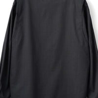 LOOP BUTTON PULLOVER SHIRT (Black)