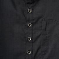 LOOP BUTTON PULLOVER SHIRT (Black)
