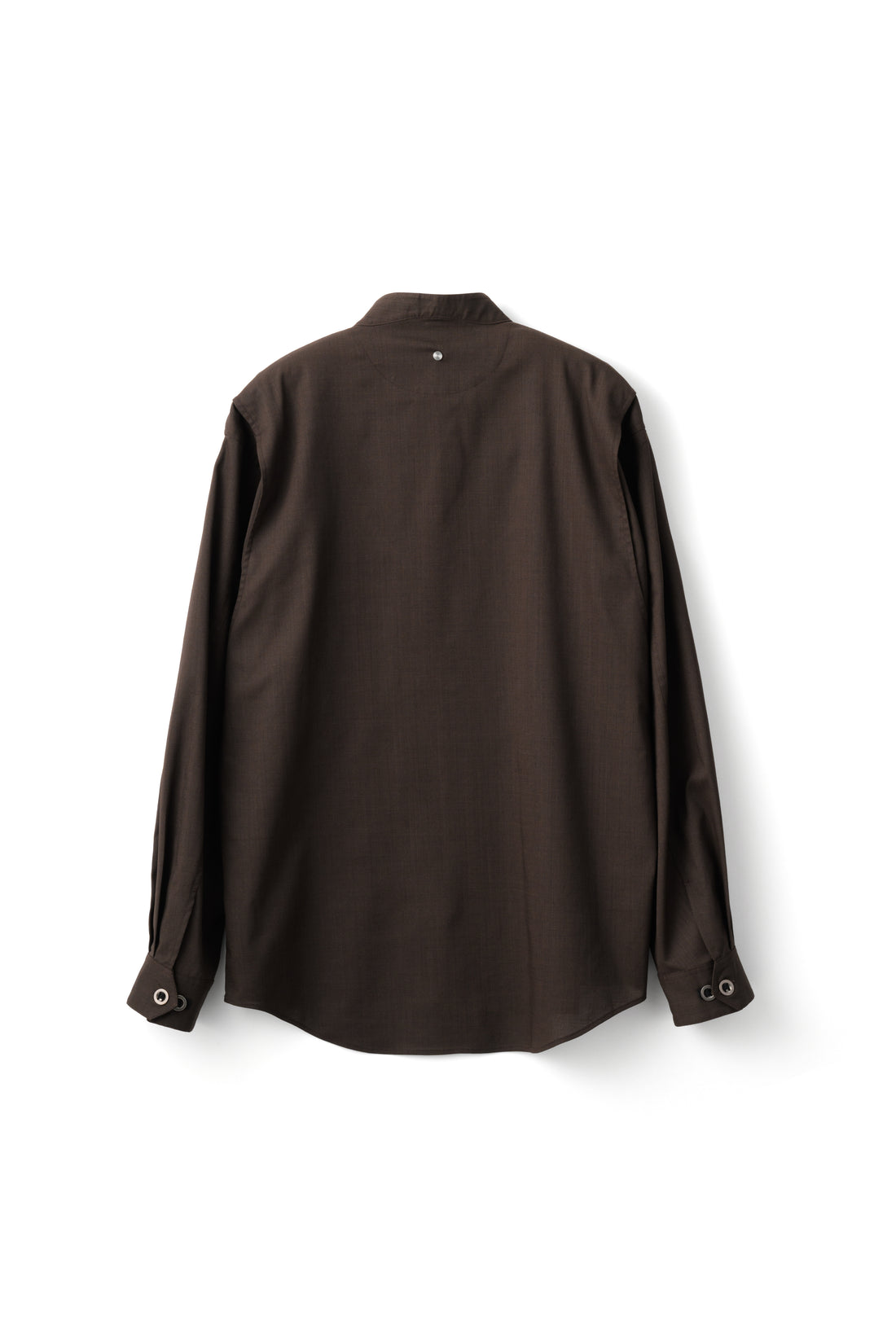 LOOP BUTTON PULLOVER SHIRT (Brown)