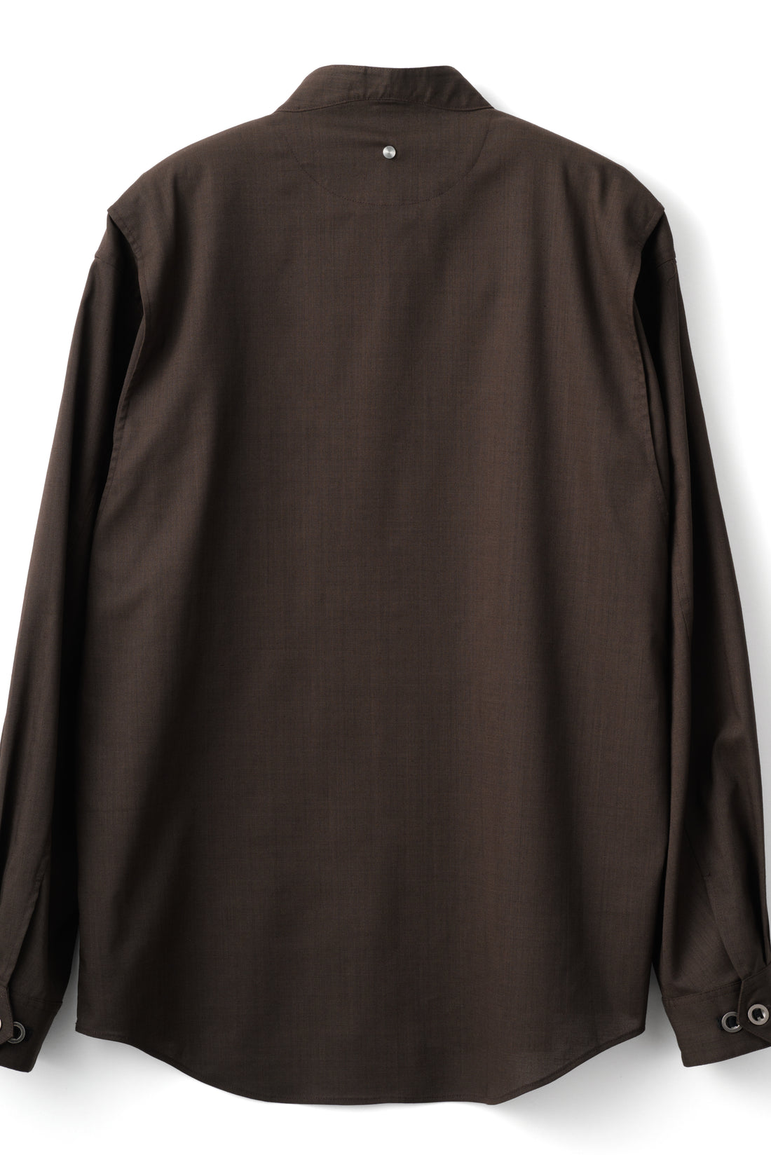 LOOP BUTTON PULLOVER SHIRT (Brown)