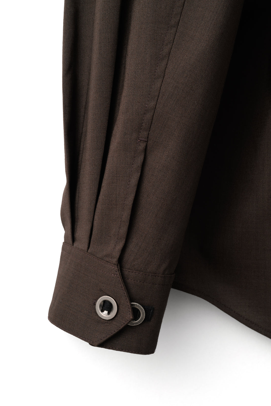 LOOP BUTTON PULLOVER SHIRT (Brown)
