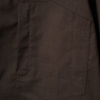 LOOP BUTTON PULLOVER SHIRT (Brown)