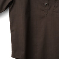 LOOP BUTTON PULLOVER SHIRT (Brown)