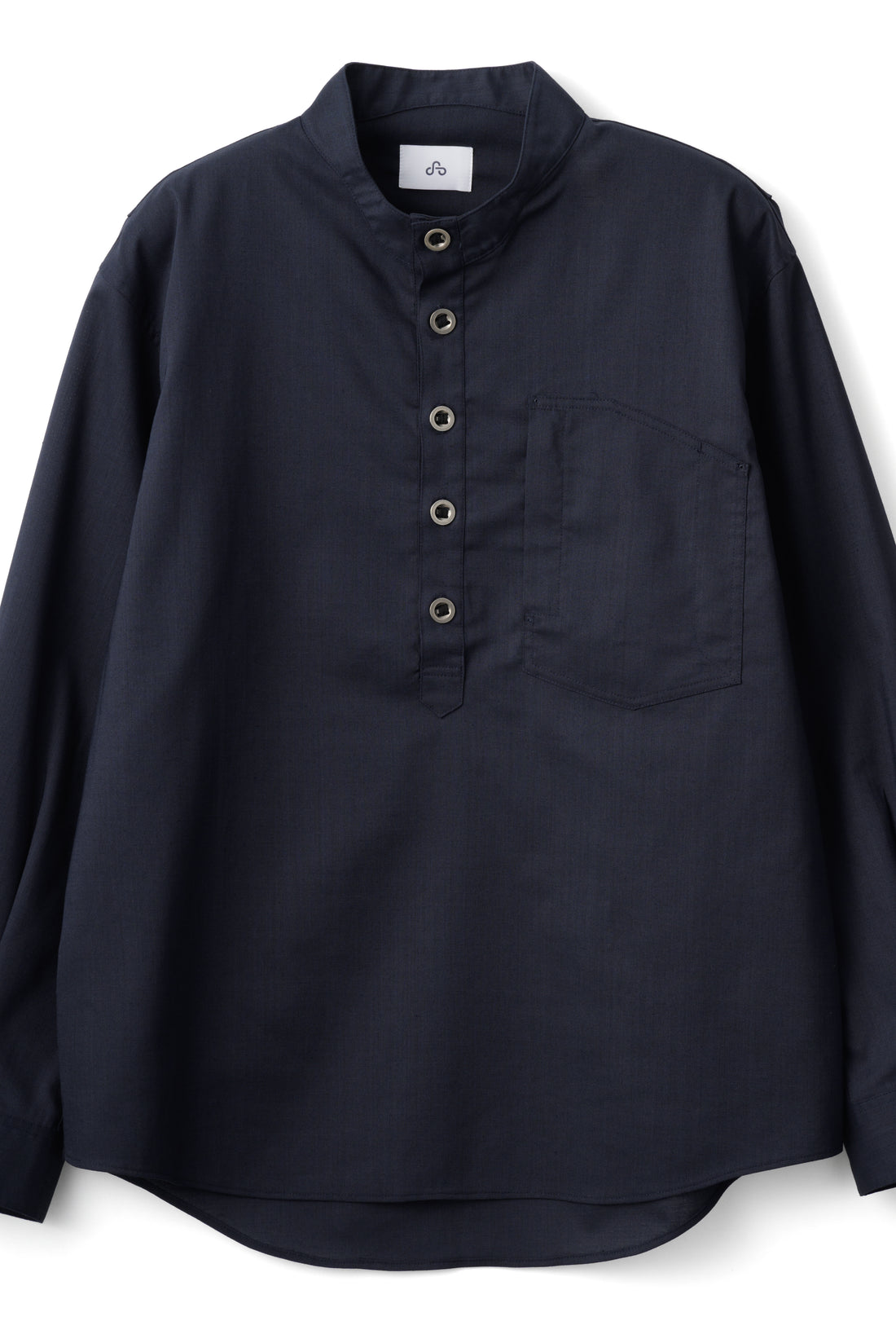 LOOP BUTTON PULLOVER SHIRT (Navy)