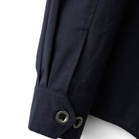 LOOP BUTTON PULLOVER SHIRT (Navy)