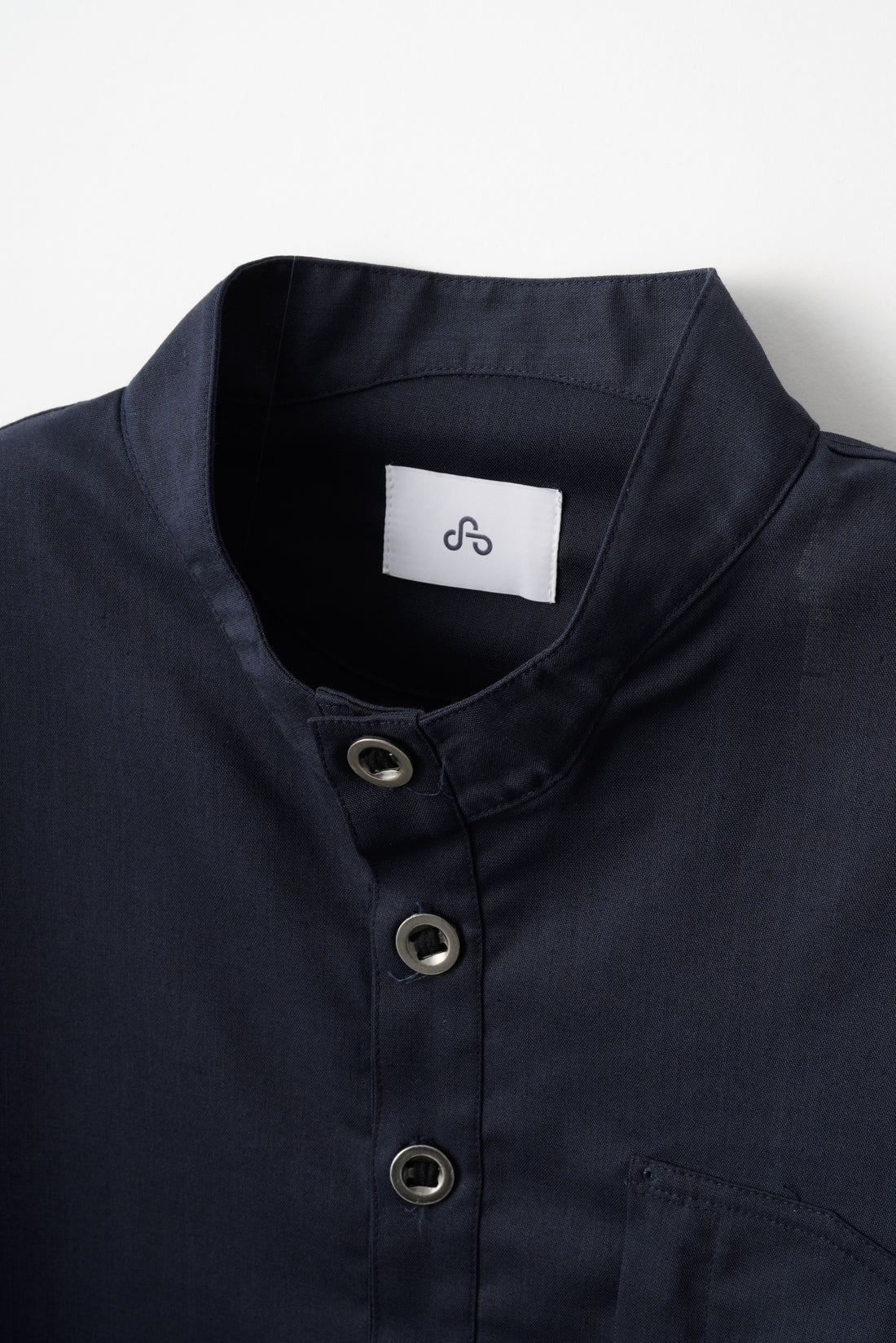 LOOP BUTTON PULLOVER SHIRT (Navy)