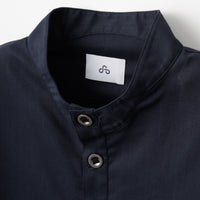 LOOP BUTTON PULLOVER SHIRT (Navy)