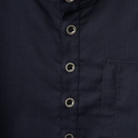 LOOP BUTTON PULLOVER SHIRT (Navy)