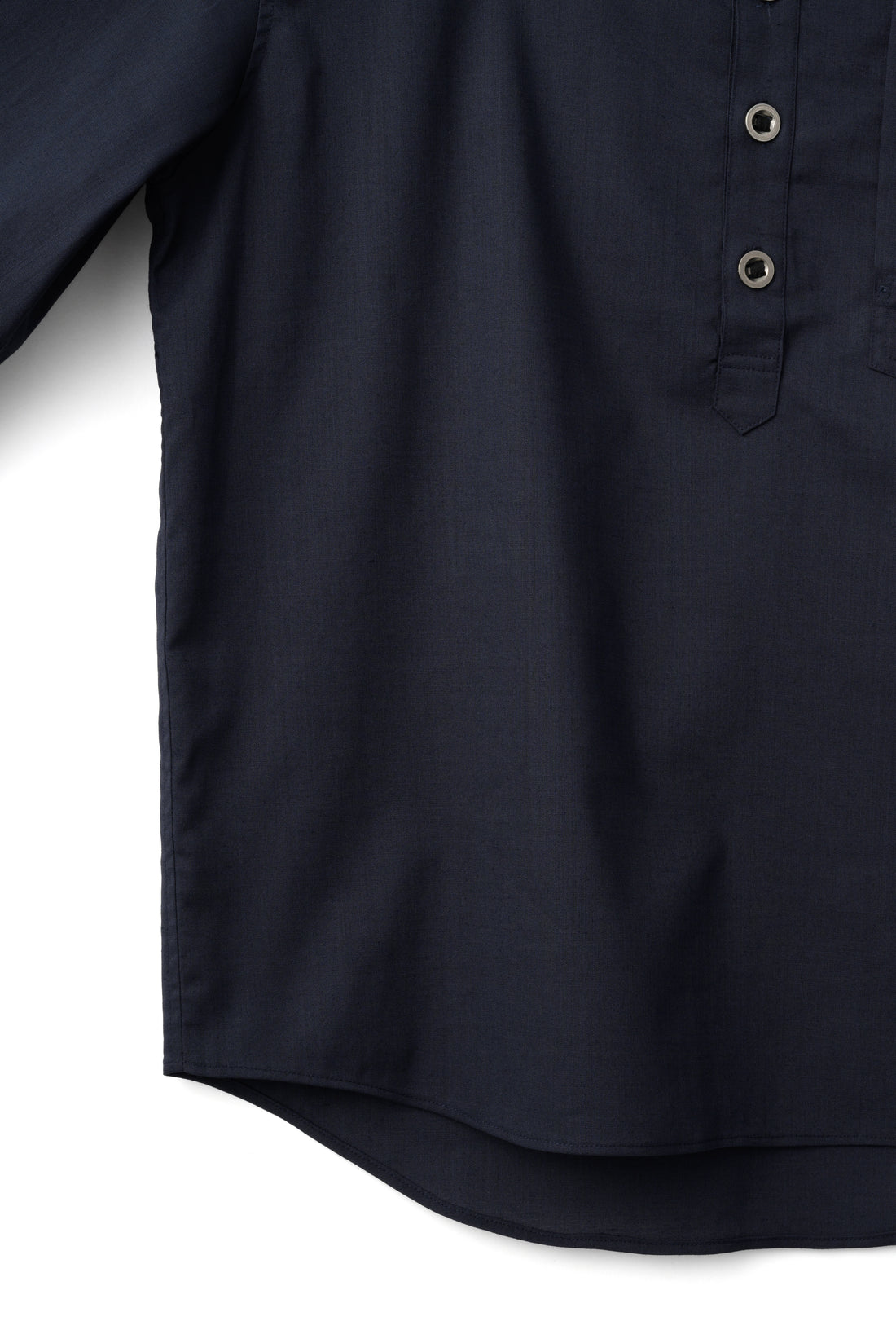LOOP BUTTON PULLOVER SHIRT (Navy)