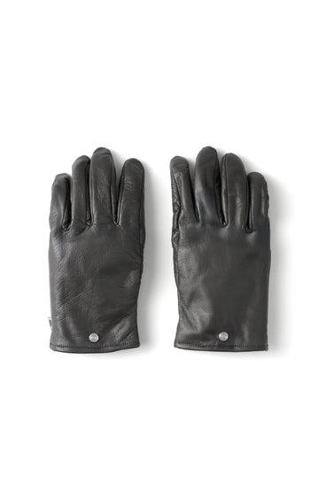 SMOOTH LAMB LEATHER GLOVES (BROWN)