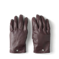 SMOOTH LAMB LEATHER GLOVES (WINE RED)