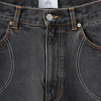 SUNLIGHT DENIM TROUSERS (Washed Black)