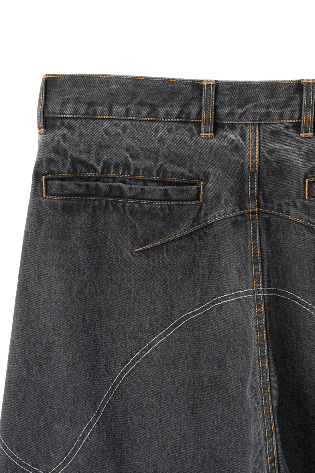 SUNLIGHT DENIM TROUSERS (Washed Black)