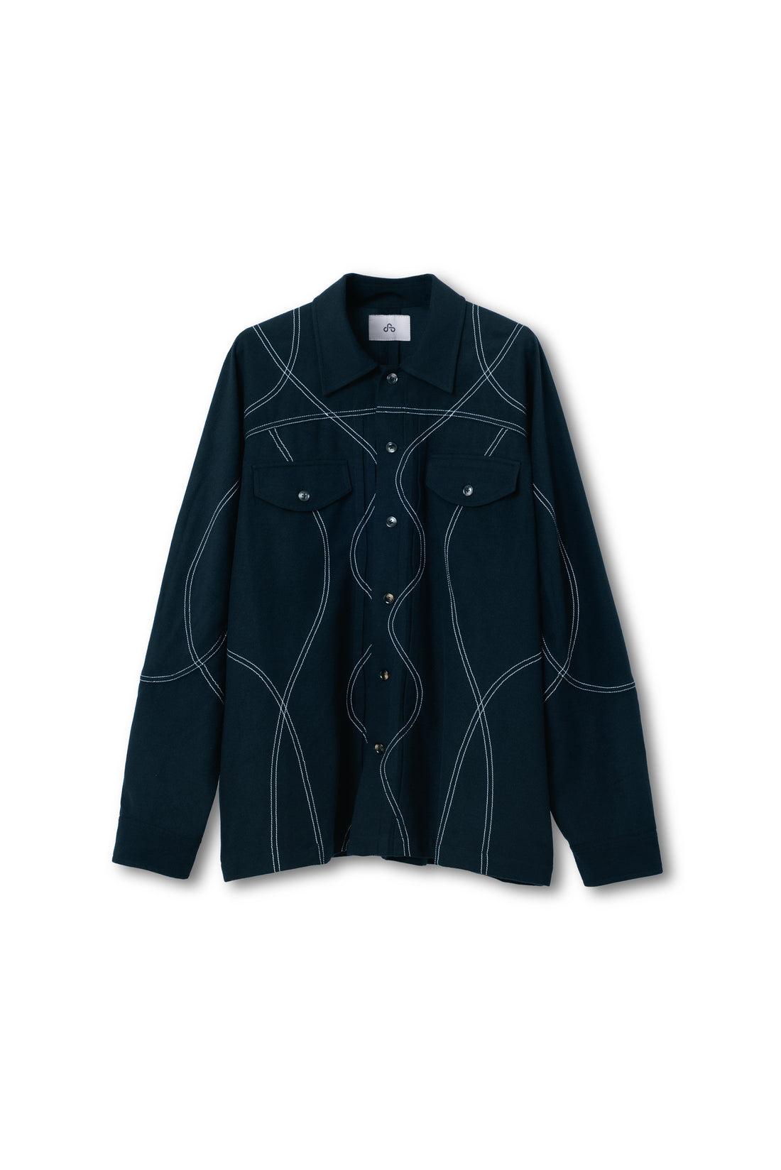 SUNLIGHT WOOL SHIRT (Navy)