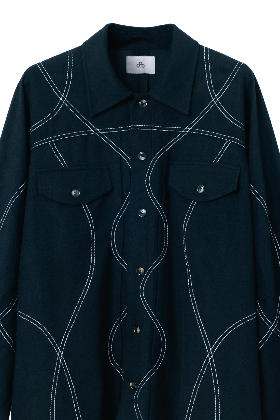 SUNLIGHT WOOL SHIRT (Navy)